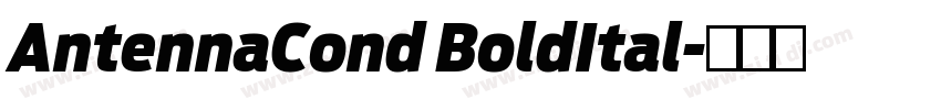 AntennaCond BoldItal字体转换